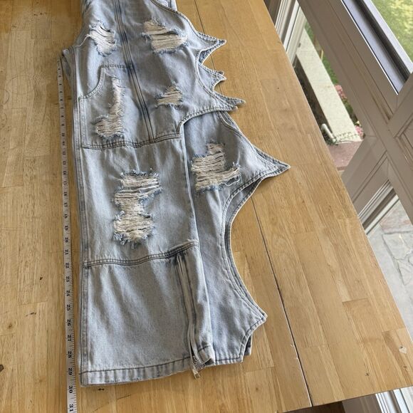 PCCVISION Japanese Dracula Denim Pants Jeans Distressed Grunge Goth Unisex Med - Picture 10 of 16